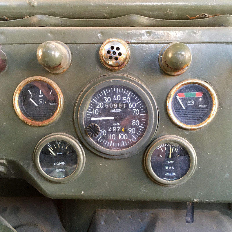 Instrumentation Jeep Hotchkiss M.201